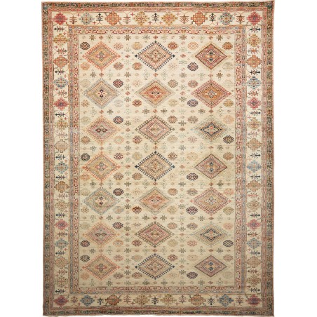 Tappeto Kazak Fine Pakistan marrone beige 277x370