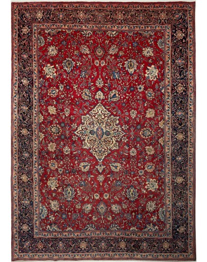 Tappeto Sarough Persia marrone blu 282x402
