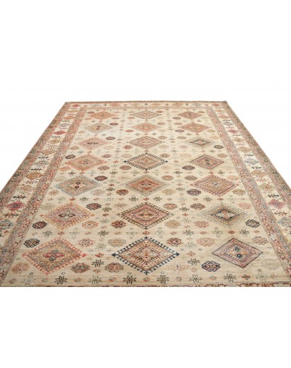 Tappeto Kazak Fine Pakistan marrone beige 277x370