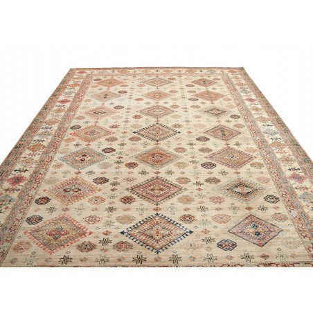 Tappeto Kazak Fine Pakistan marrone beige 277x370