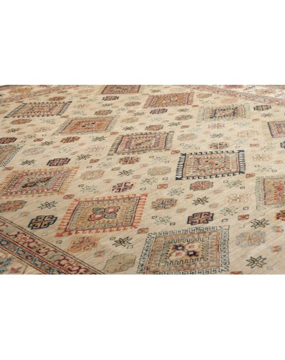 Tappeto Kazak Fine Pakistan marrone beige 277x370