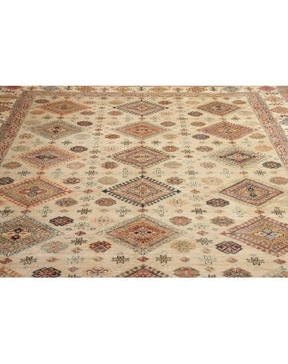 Tappeto Kazak Fine Pakistan marrone beige 277x370