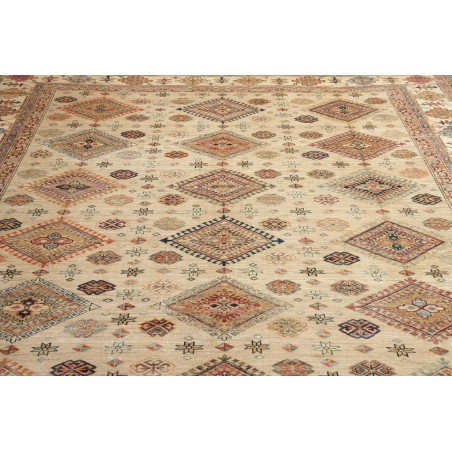 Tappeto Kazak Fine Pakistan marrone beige 277x370
