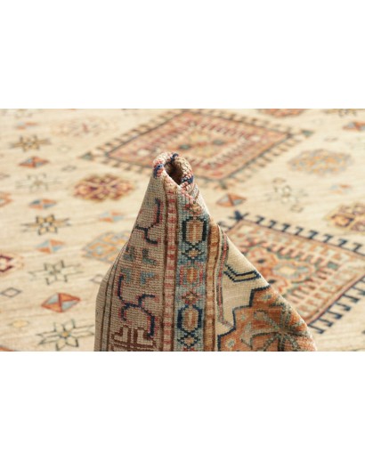 Tappeto Kazak Fine Pakistan marrone beige 277x370