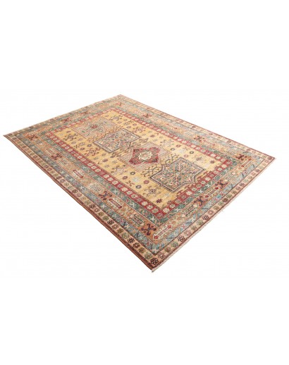 Tappeto Kazak Fine Pakistan marrone grigio 150x207