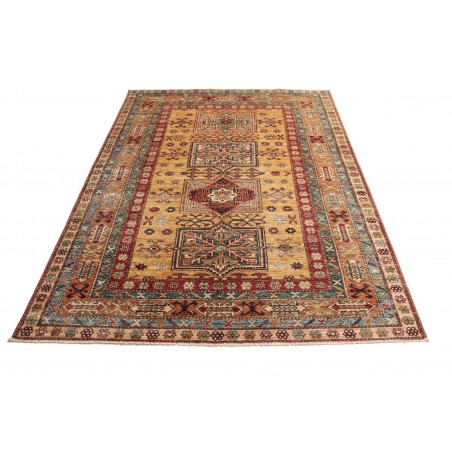 Tappeto Kazak Fine Pakistan marrone grigio 150x207