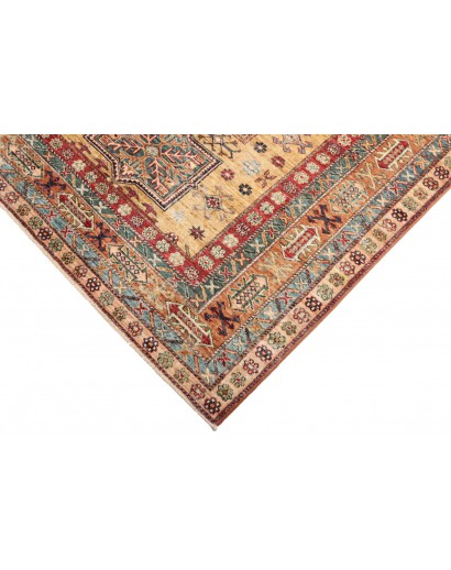 Tappeto Kazak Fine Pakistan marrone grigio 150x207