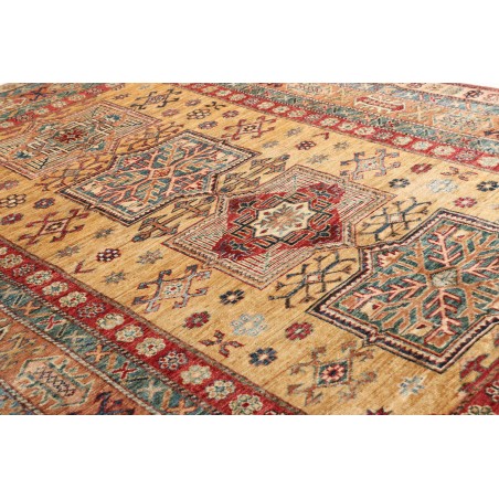 Tappeto Kazak Fine Pakistan marrone grigio 150x207