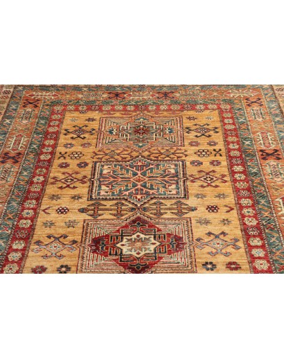 Tappeto Kazak Fine Pakistan marrone grigio 150x207