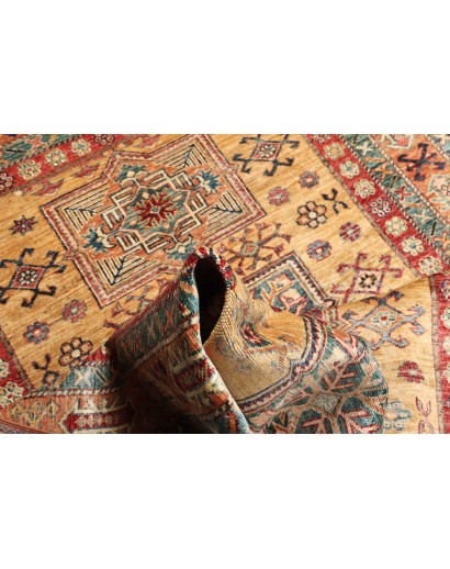 Tappeto Kazak Fine Pakistan marrone grigio 150x207