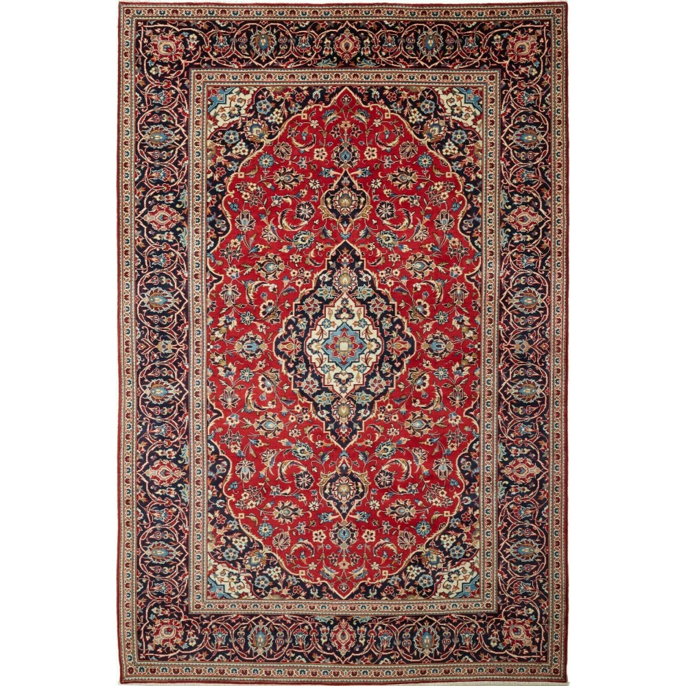 Tappeto Ardakan Persia marrone blu 195x300 Tappeto Ardakan Persia marrone blu 195x300