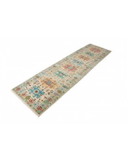 Tappeto Tribal Pakistan marrone grigio 80x292