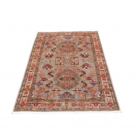 Tappeto Kazak Fine Pakistan marrone grigio 91x150
