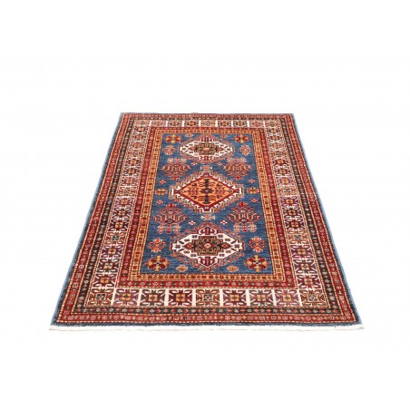 Tappeto Kazak Fine Pakistan azzurro grigio 99x152