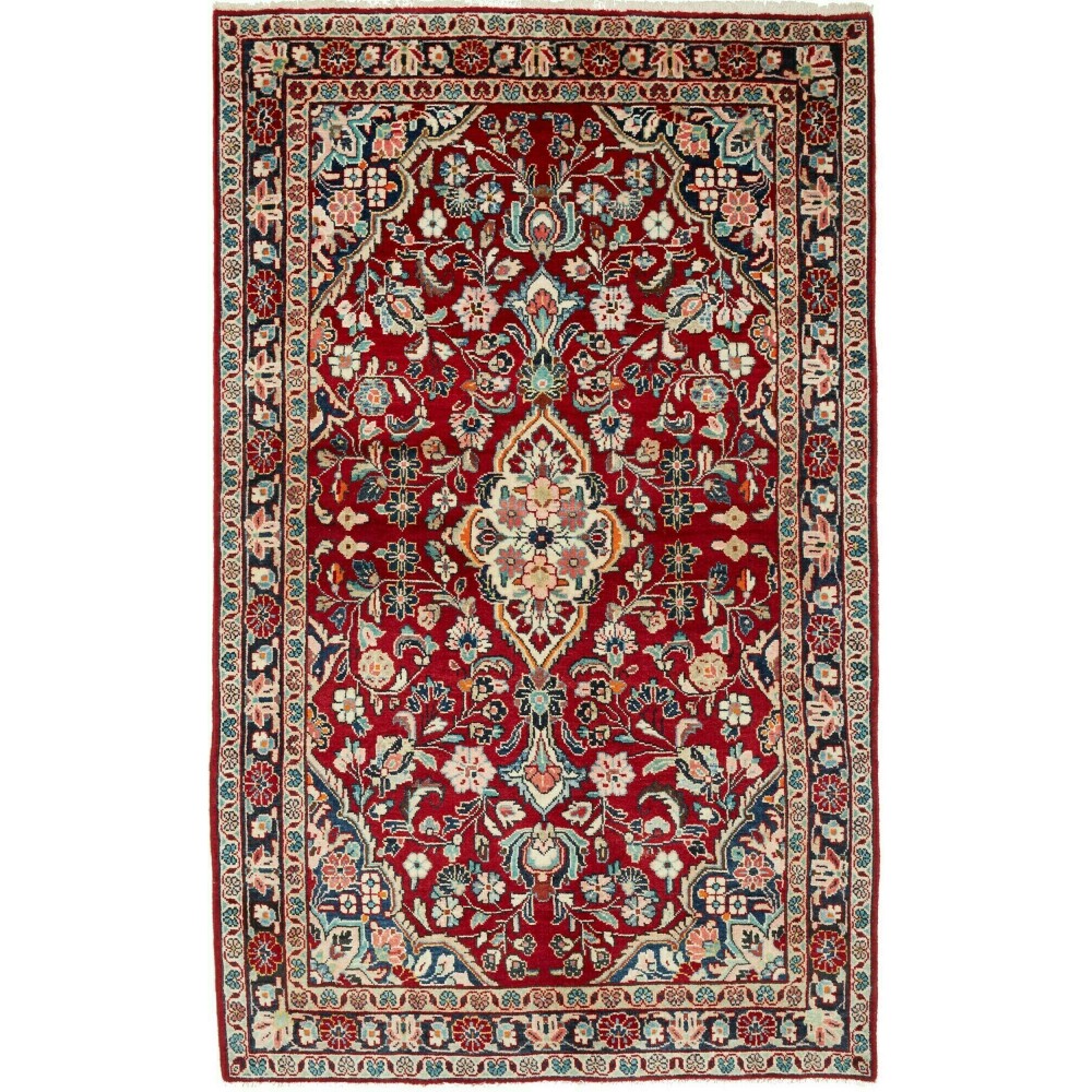 Tappeto Hamadan Persia marrone beige 130x210 Tappeto Hamadan Persia marrone beige 130x210