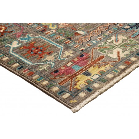 Tappeto Tribal Pakistan bianco marrone 153x198