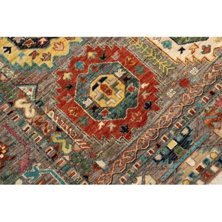 Tappeto Tribal Pakistan bianco marrone 153x198