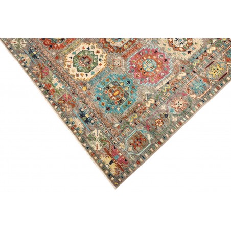 Tappeto Tribal Pakistan bianco marrone 153x198