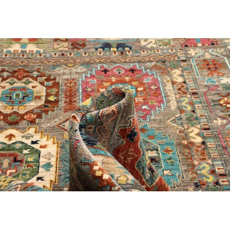 Tappeto Tribal Pakistan bianco marrone 153x198