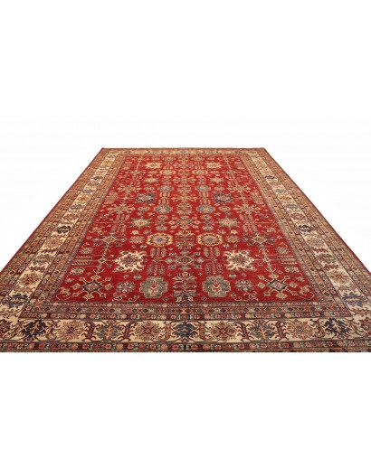 Tappeto Kazak Fine Pakistan marrone grigio 296x406