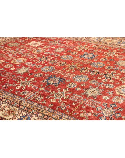 Tappeto Kazak Fine Pakistan marrone grigio 296x406