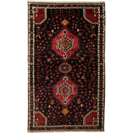 Tappeto Hamadan Persia blu marrone 145x218