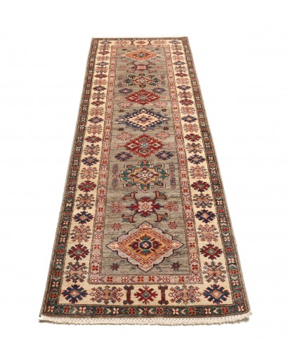Tappeto Kazak Fine Pakistan marrone grigio 82x258