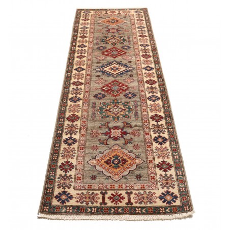 Tappeto Kazak Fine Pakistan marrone grigio 82x258