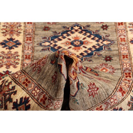 Tappeto Kazak Fine Pakistan marrone grigio 82x258