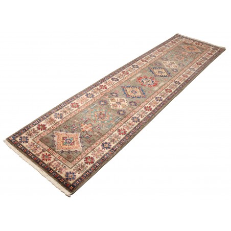 Tappeto Kazak Fine Pakistan bianco giallo 82x305