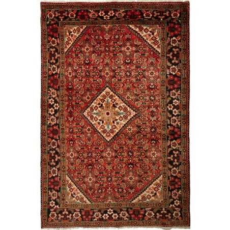 Tappeto Hamadan Persia marrone blu 150x228
