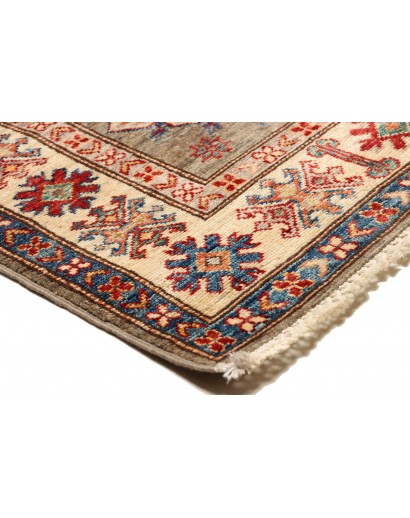 Tappeto Kazak Fine Pakistan bianco giallo 82x305