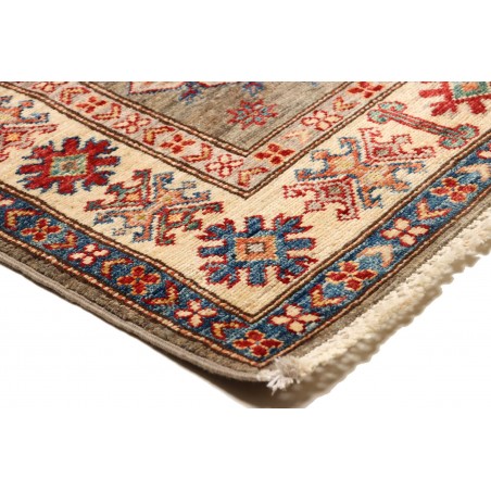 Tappeto Kazak Fine Pakistan bianco giallo 82x305