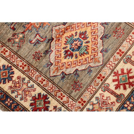 Tappeto Kazak Fine Pakistan bianco giallo 82x305