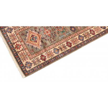 Tappeto Kazak Fine Pakistan bianco giallo 82x305