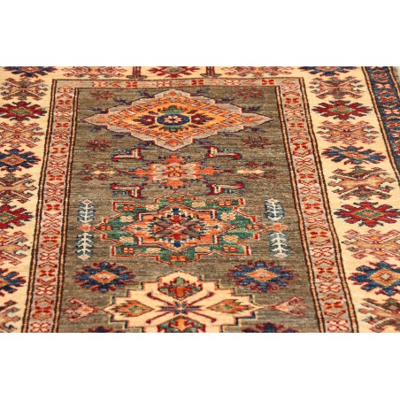 Tappeto Kazak Fine Pakistan bianco giallo 82x305