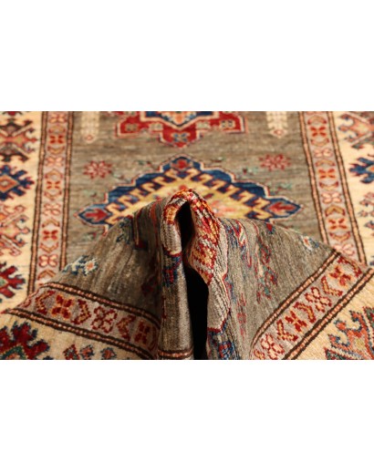 Tappeto Kazak Fine Pakistan bianco giallo 82x305