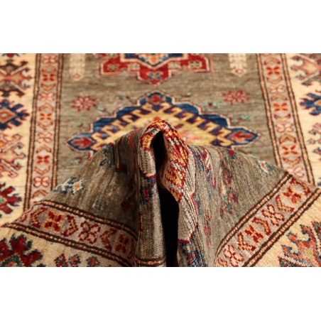 Tappeto Kazak Fine Pakistan bianco giallo 82x305