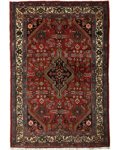 Tappeto Hamadan Persia grigio marrone 130x195