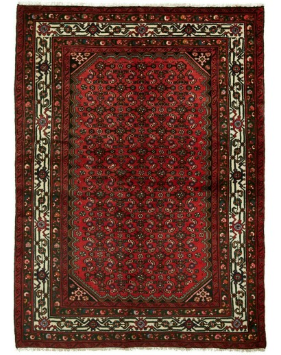 Tappeto Hamadan Persia blu marrone 147x200
