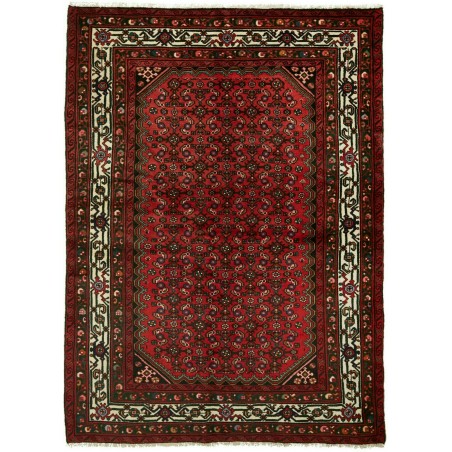 Tappeto Hamadan Persia blu marrone 147x200