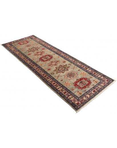 Tappeto Kazak Fine Pakistan bianco grigio 79x243