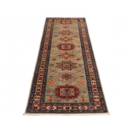 Tappeto Kazak Fine Pakistan bianco grigio 79x243