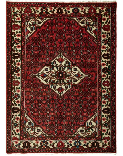 Tappeto Hamadan Persia blu marrone 146x198