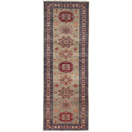 Tappeto Kazak Fine Pakistan azzurro grigio 80x235