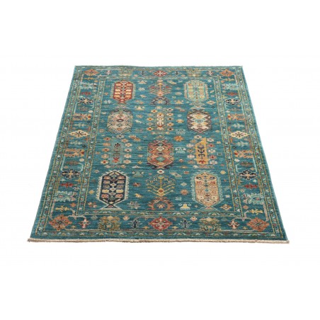 Tappeto Tribal Pakistan azzurro marrone 96x137