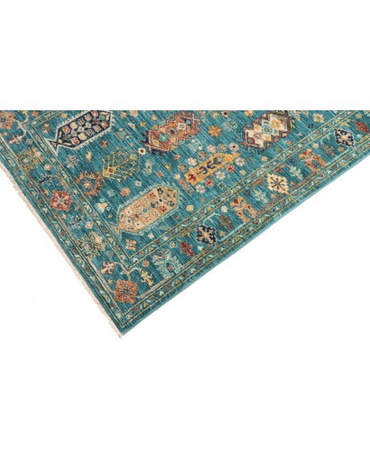 Tappeto Tribal Pakistan azzurro marrone 96x137
