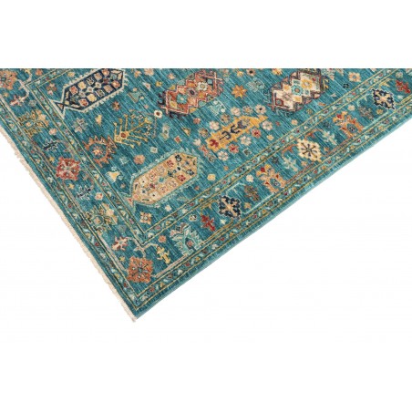 Tappeto Tribal Pakistan azzurro marrone 96x137