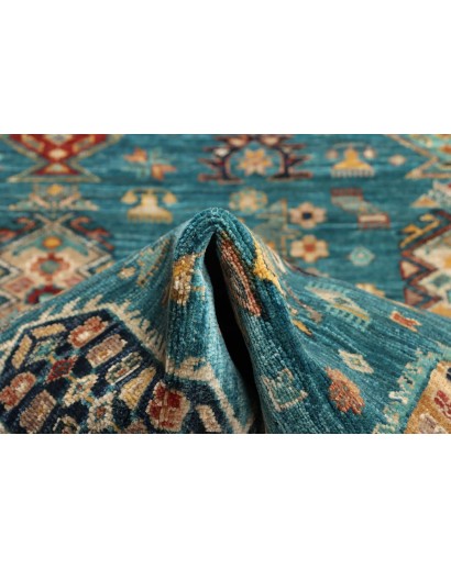 Tappeto Tribal Pakistan azzurro marrone 96x137