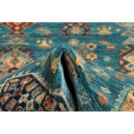 Tappeto Tribal Pakistan azzurro marrone 96x137